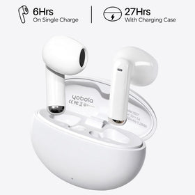 Yobola earbuds IPX7 waterproof design withstands sweat and rain.