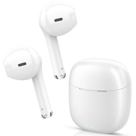 Yobola wireless earbuds with charging case and portable power for on-the-go listening.