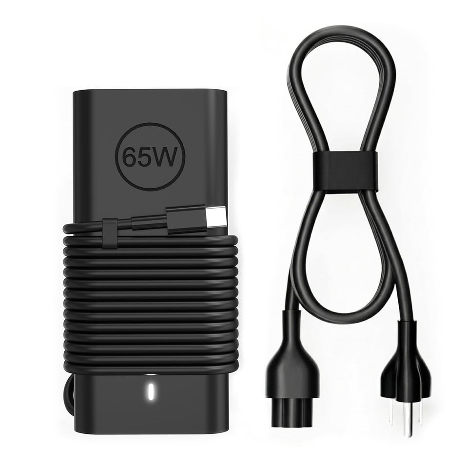 YOBVTBF 65W USB-C laptop charger front view for travel ease