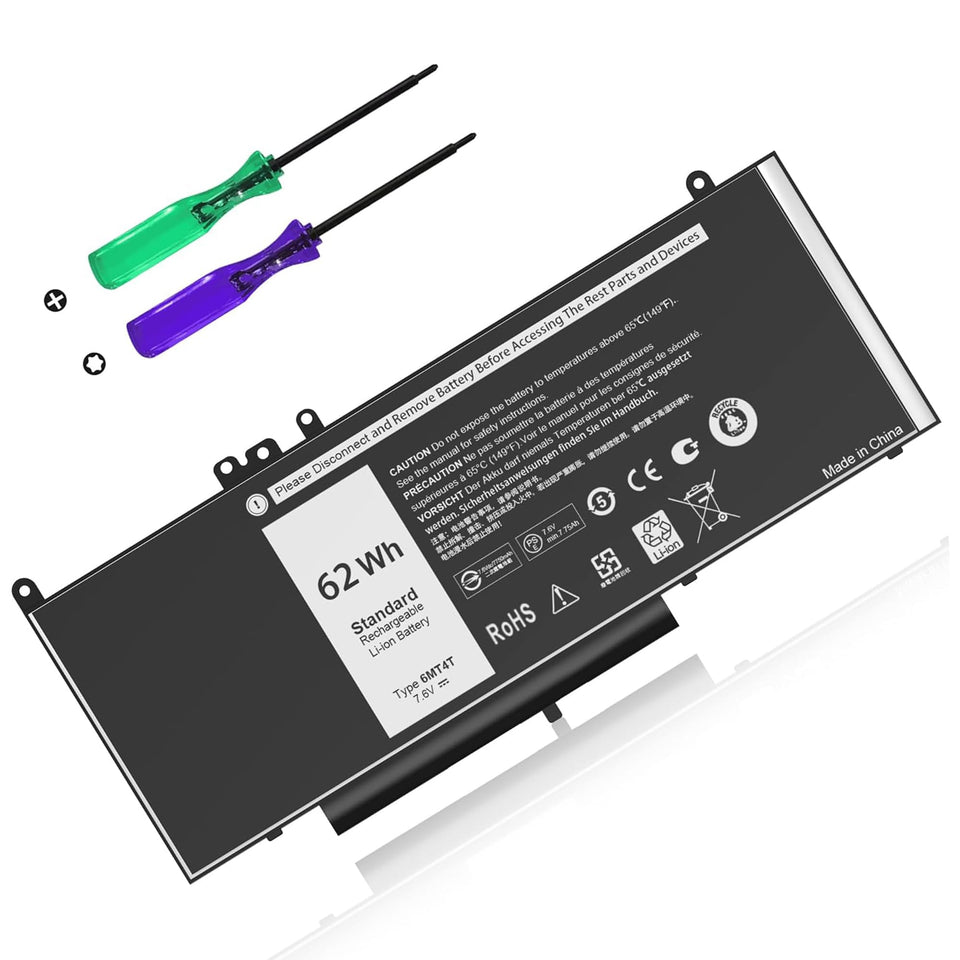YOBVTBF 6MT4T battery installed in Dell Latitude 5470 for longer unplugged work sessions