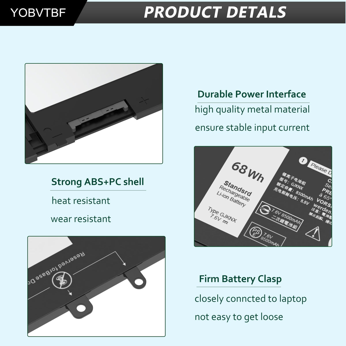 YOBVTBF GJKNX battery safety protections ensuring reliable operation
