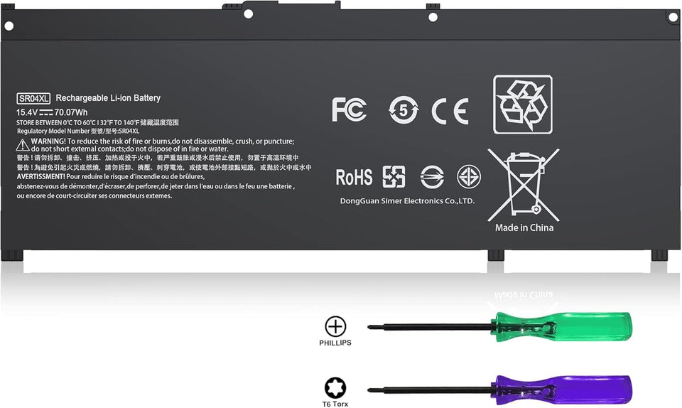 YOBVTBF SR04XL SR03XL battery for HP Omen, enabling reliable on the go power