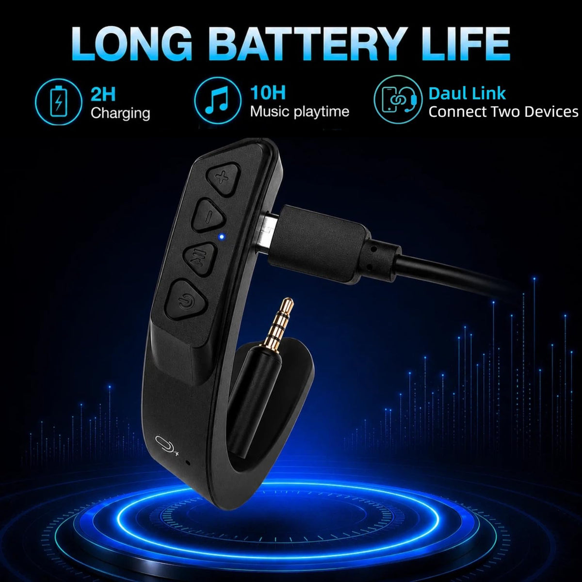 YOCOWOCO gold-plated audio connector for stronger signal