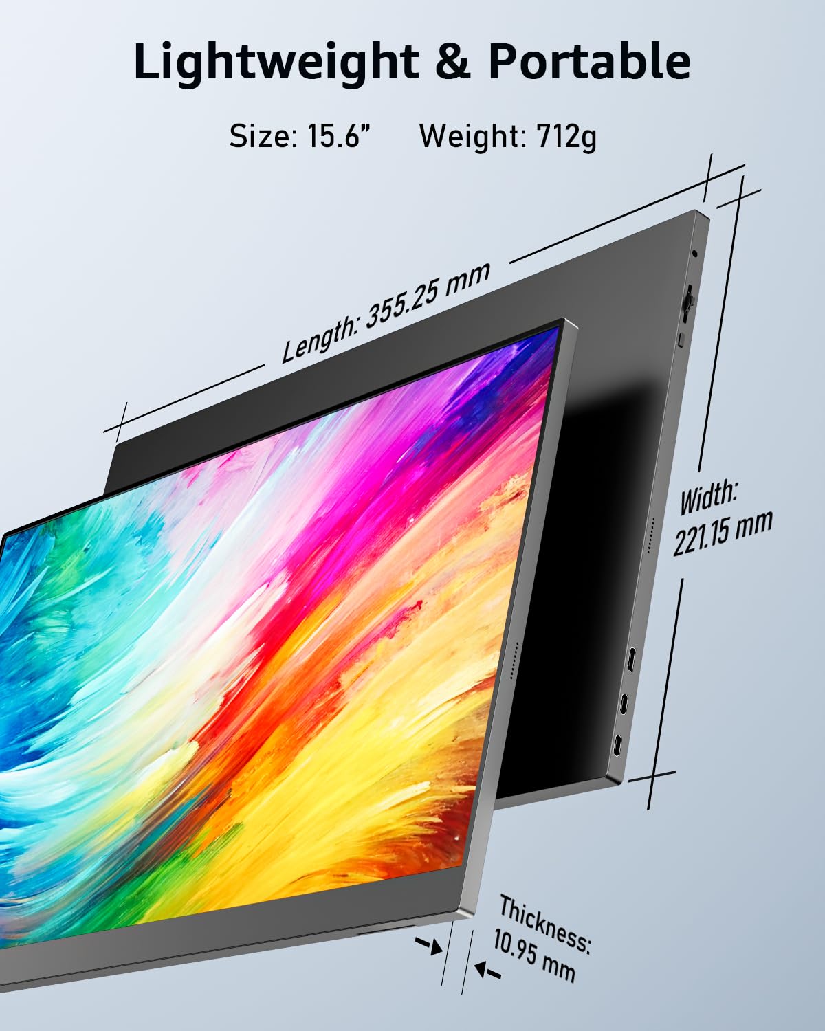 Yodoit close-up of IPS panel texture delivering vibrant colors and clear detail