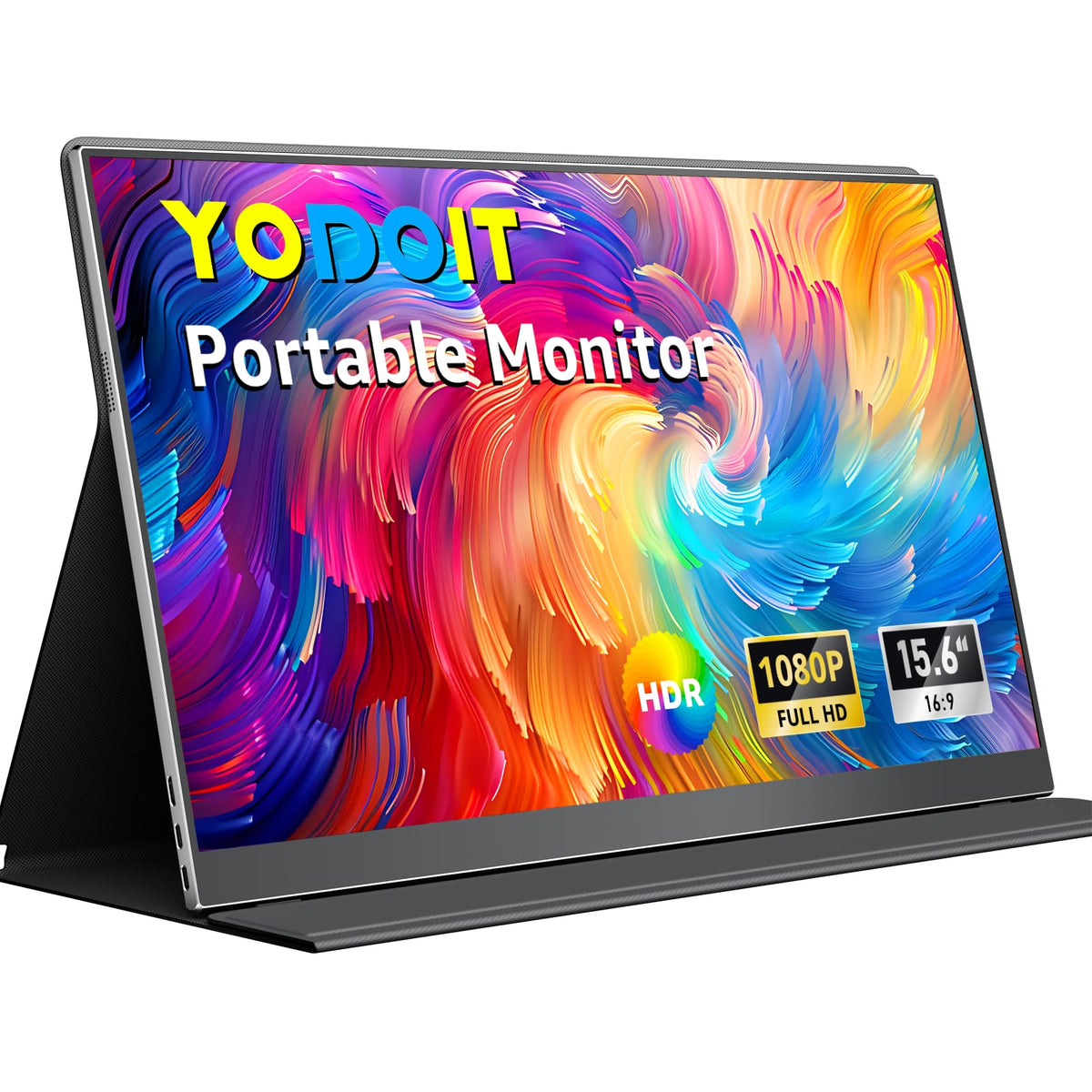 Yodoit front view of monitor showing full display and benefit of portability