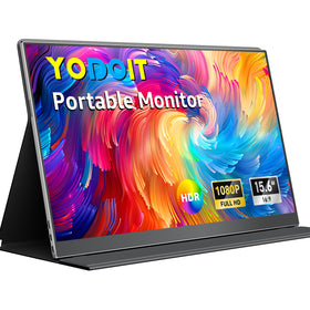Yodoit front view of monitor showing full display and benefit of portability
