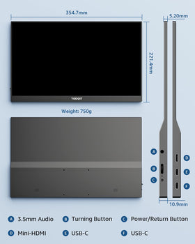 Yodoit IPS display with wide viewing angle