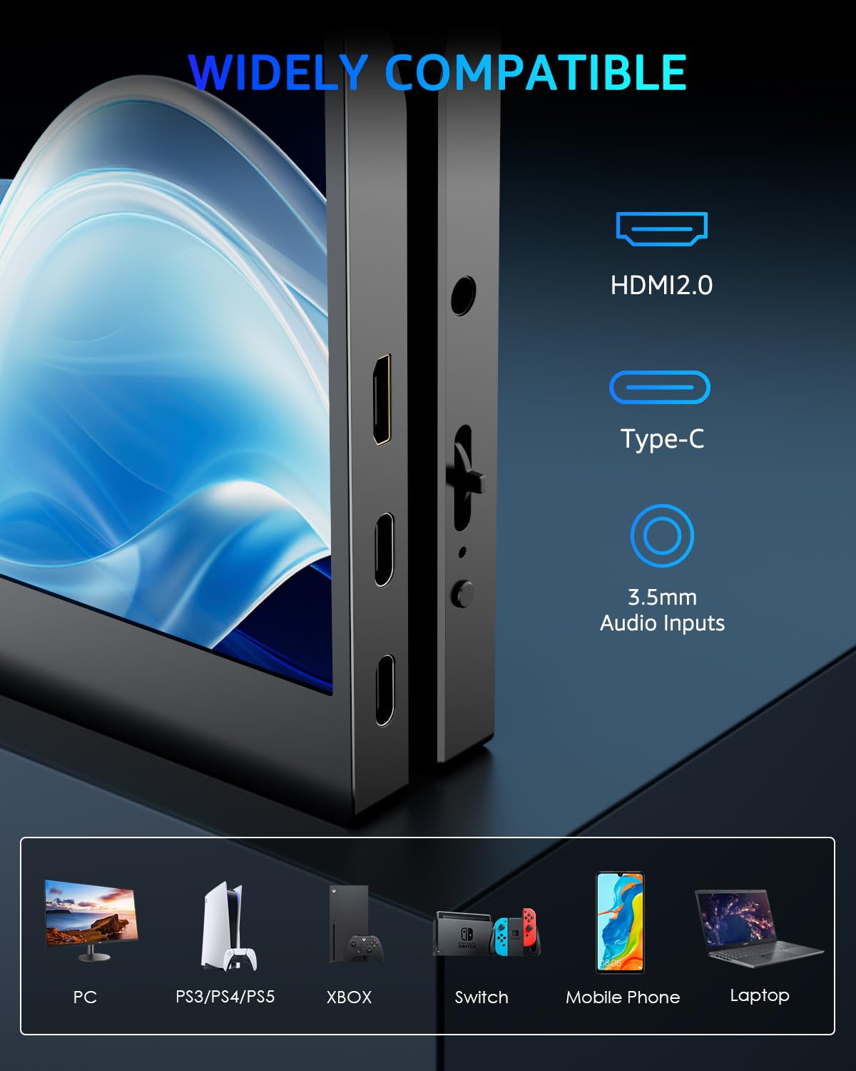 Yodoit mini HDMI to HDMI option demonstrates external display setup while powered