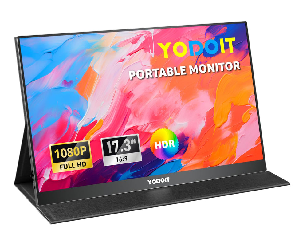 Yodoit portable monitor with compact design for travel-friendly productivity