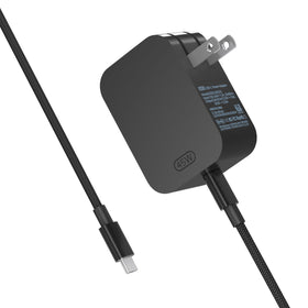 Yodzgaco 45W USB-C Surface Pro charger in-use powering a Surface Pro smoothly.