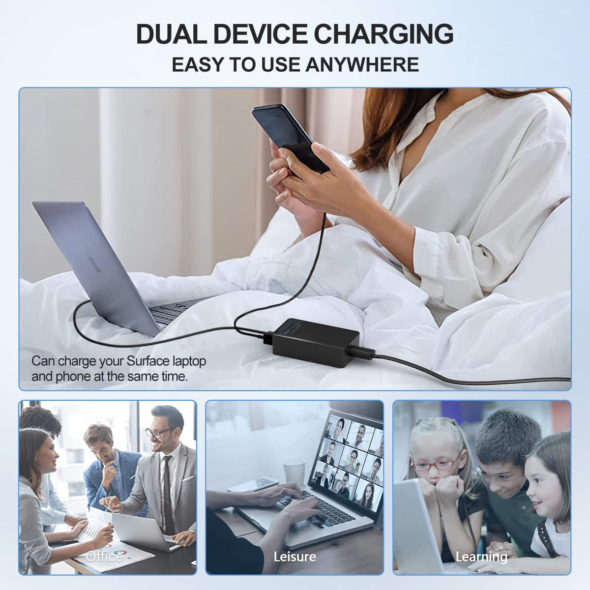 Yodzgaco charger is travel-ready for daily commuting and on the go