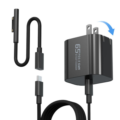Yodzgaco front view of power adapter showing compact design and reliable charging
