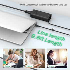 Yodzgaco in-use with laptop on desk demonstrates practical charging