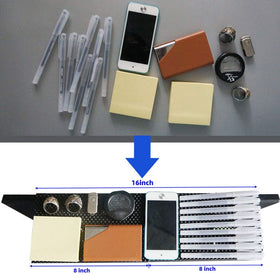 YOKEPO top shelf with non-slip mesh pad keeps remotes secure