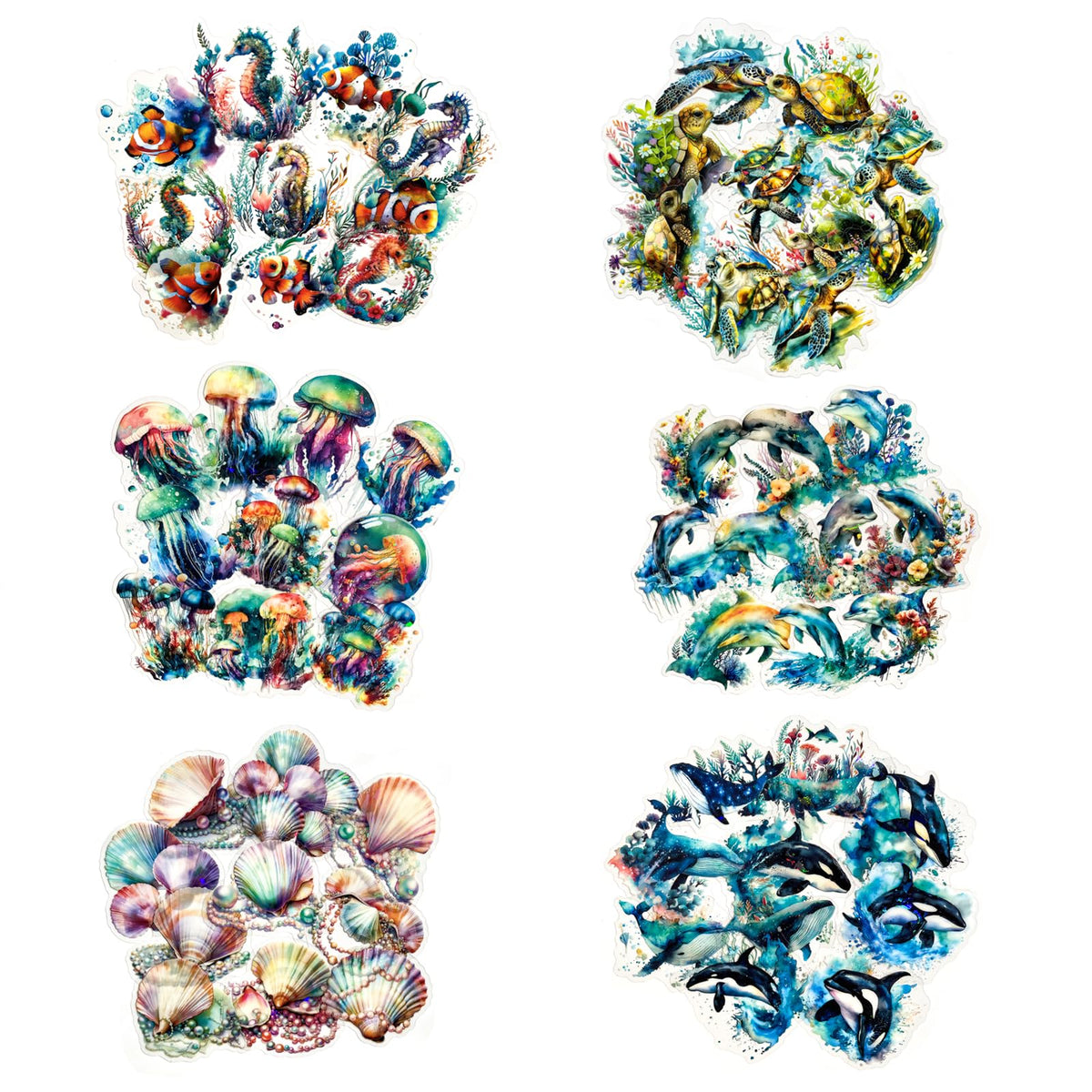 YOKSAS holographic turtle sticker adds iridescent accents to planners