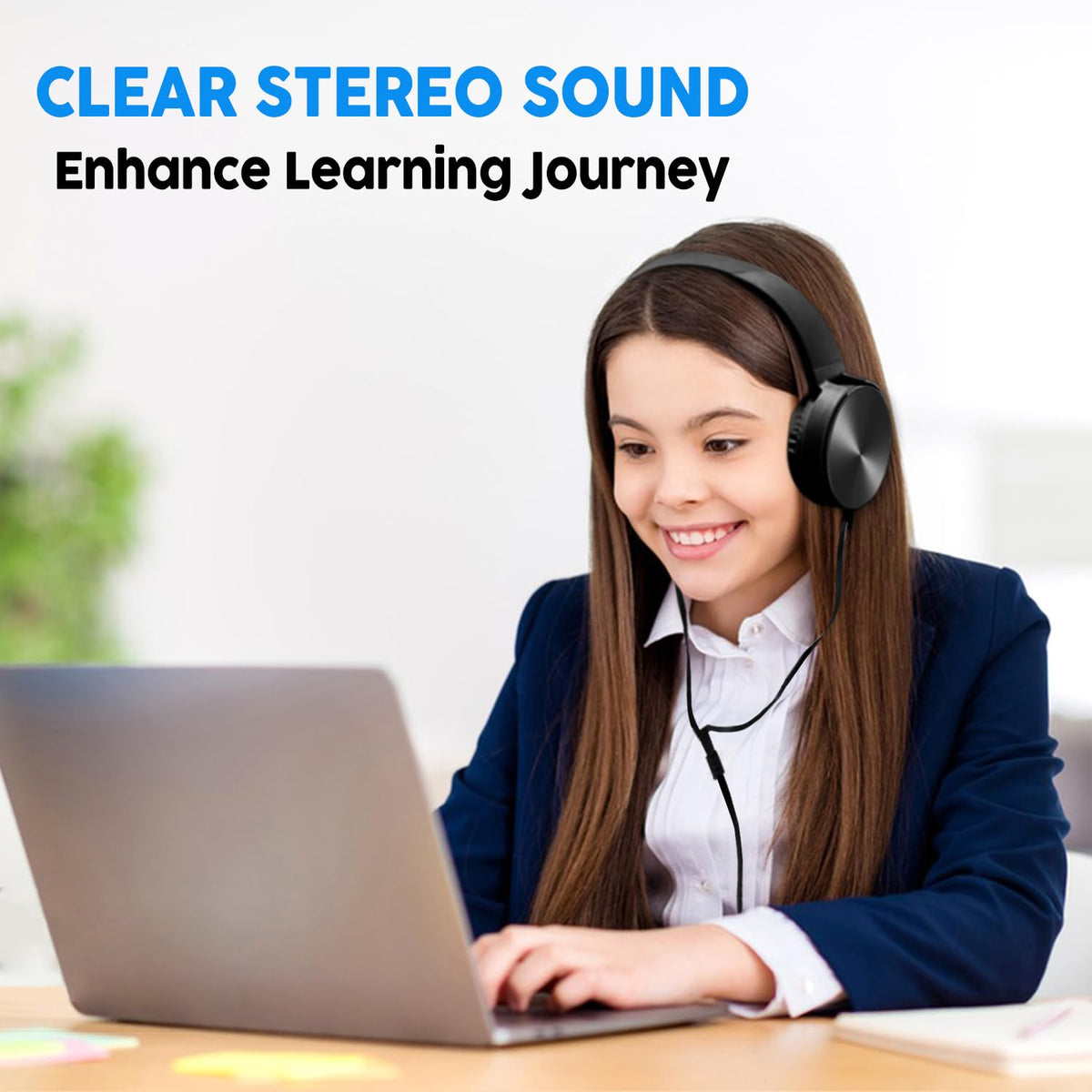 Yoley classroom-ready headphones for school, library, and remote learning