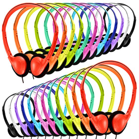 Yoley classroom headphones 50-pack bulk for schools with durable construction and clear stereo sound.