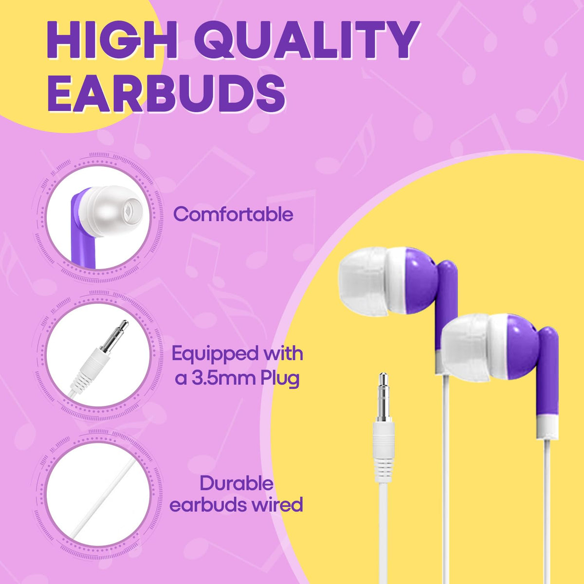 Yoley close-up of earbud housing highlighting child-sized comfort