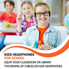 Yoley reinforced 3.5mm plug close-up designed for heavy classroom use