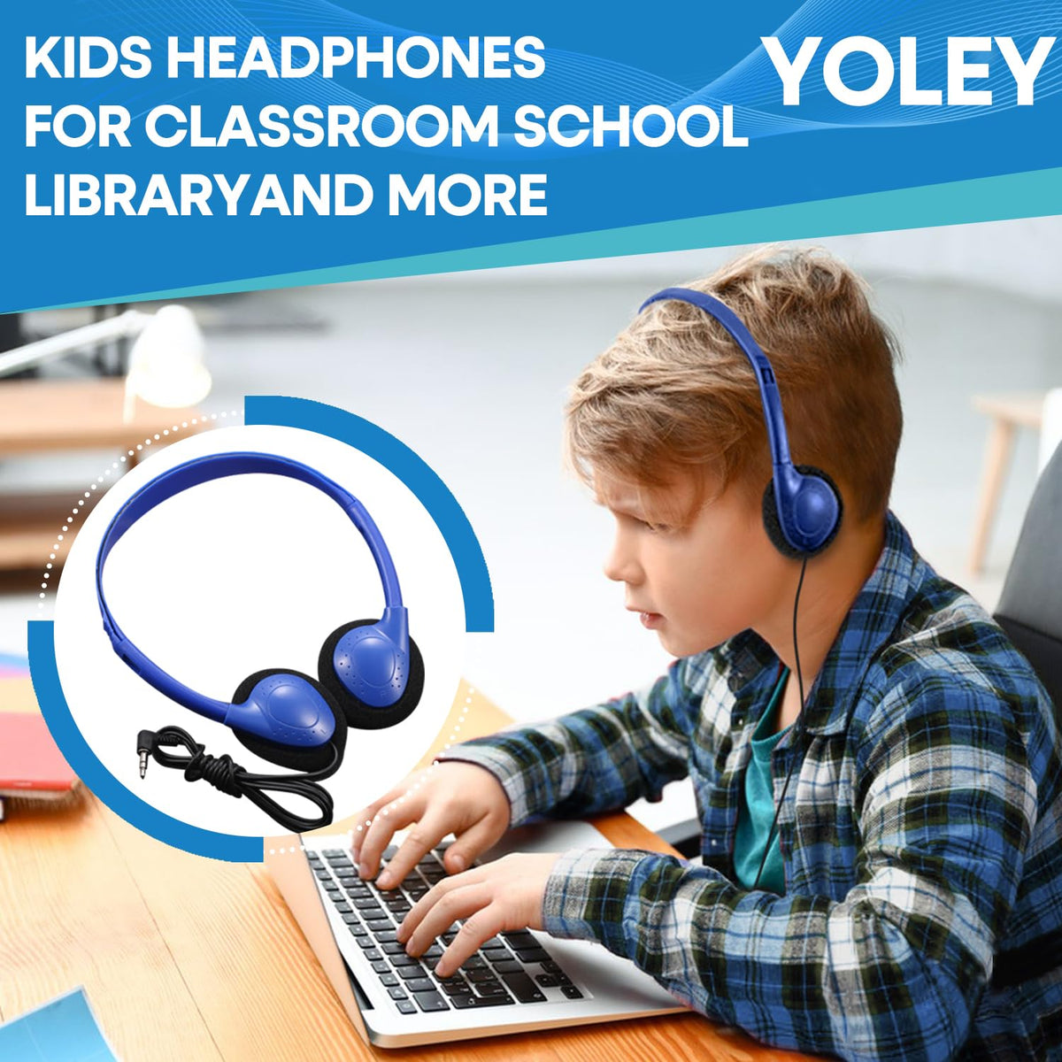 Yoley headset side profile highlighting lightweight build and comfort