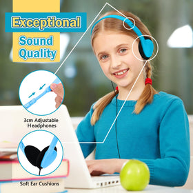 Yoley on-ear student headsets with swivel cups for comfortable all-day wear.