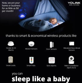 YoLink motion detector offline D2D pairing maintains function during outages