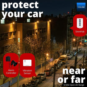 YoLink X3 installed at home entrance in daytime showing visible deterrent and coverage