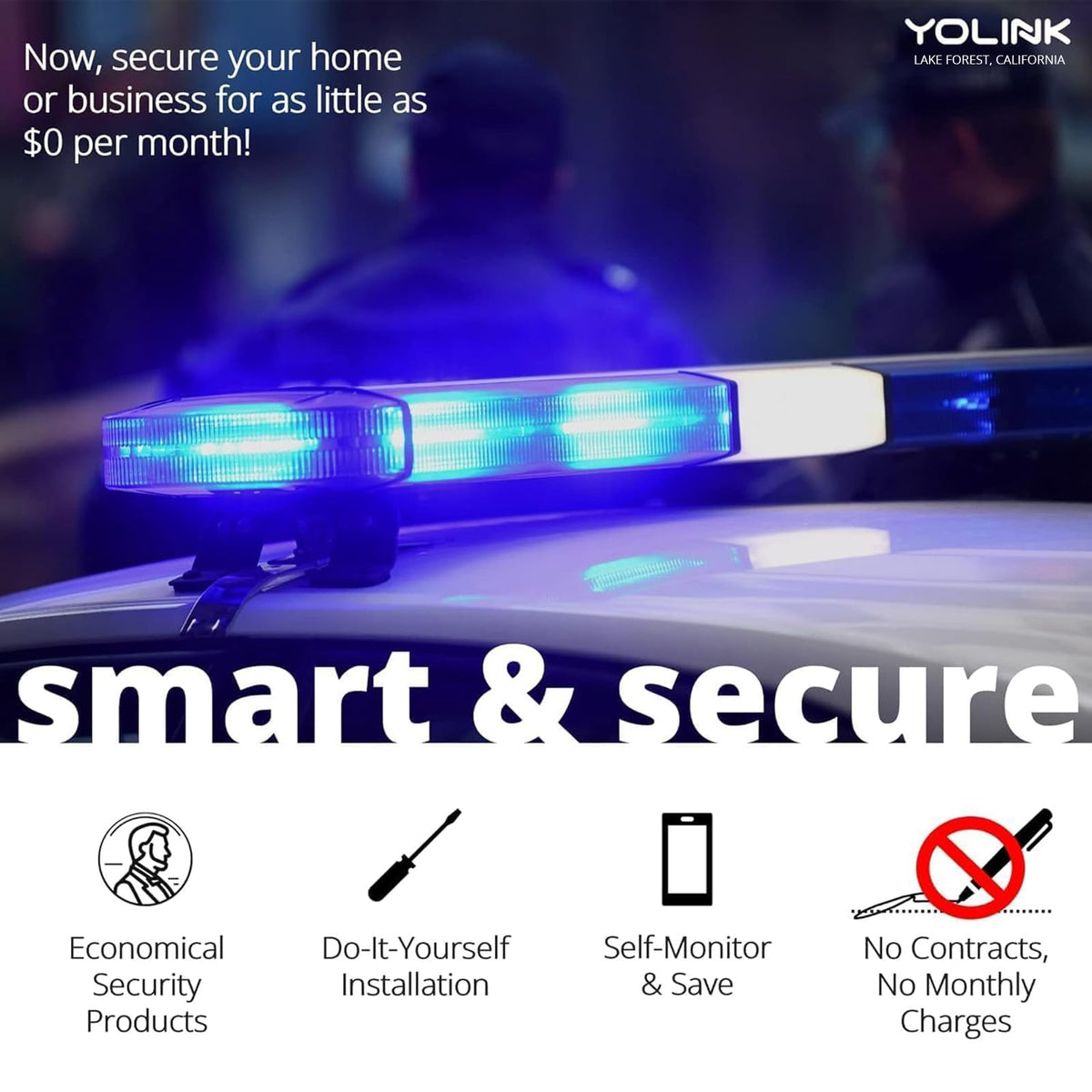 YoLink X3 mounted on fence to show scale and outdoor placement for property protection