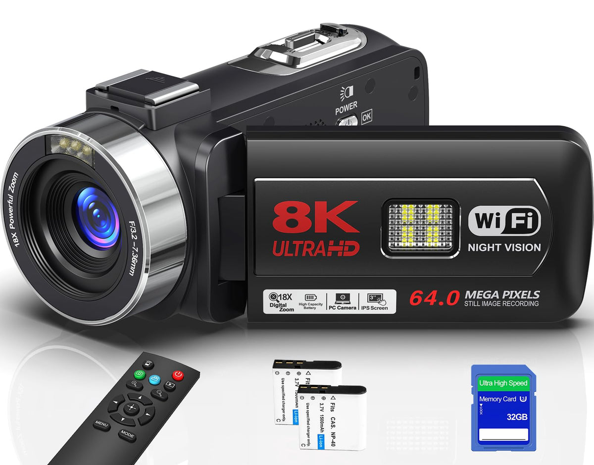 Yollner 8K camera front view for cinematic-quality footage.