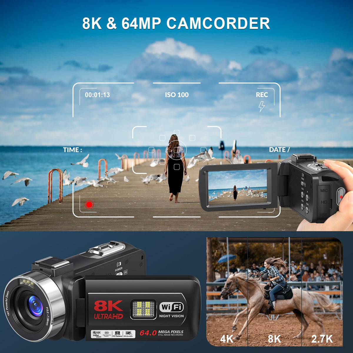 Yollner night vision setup enables clear footage in low light.