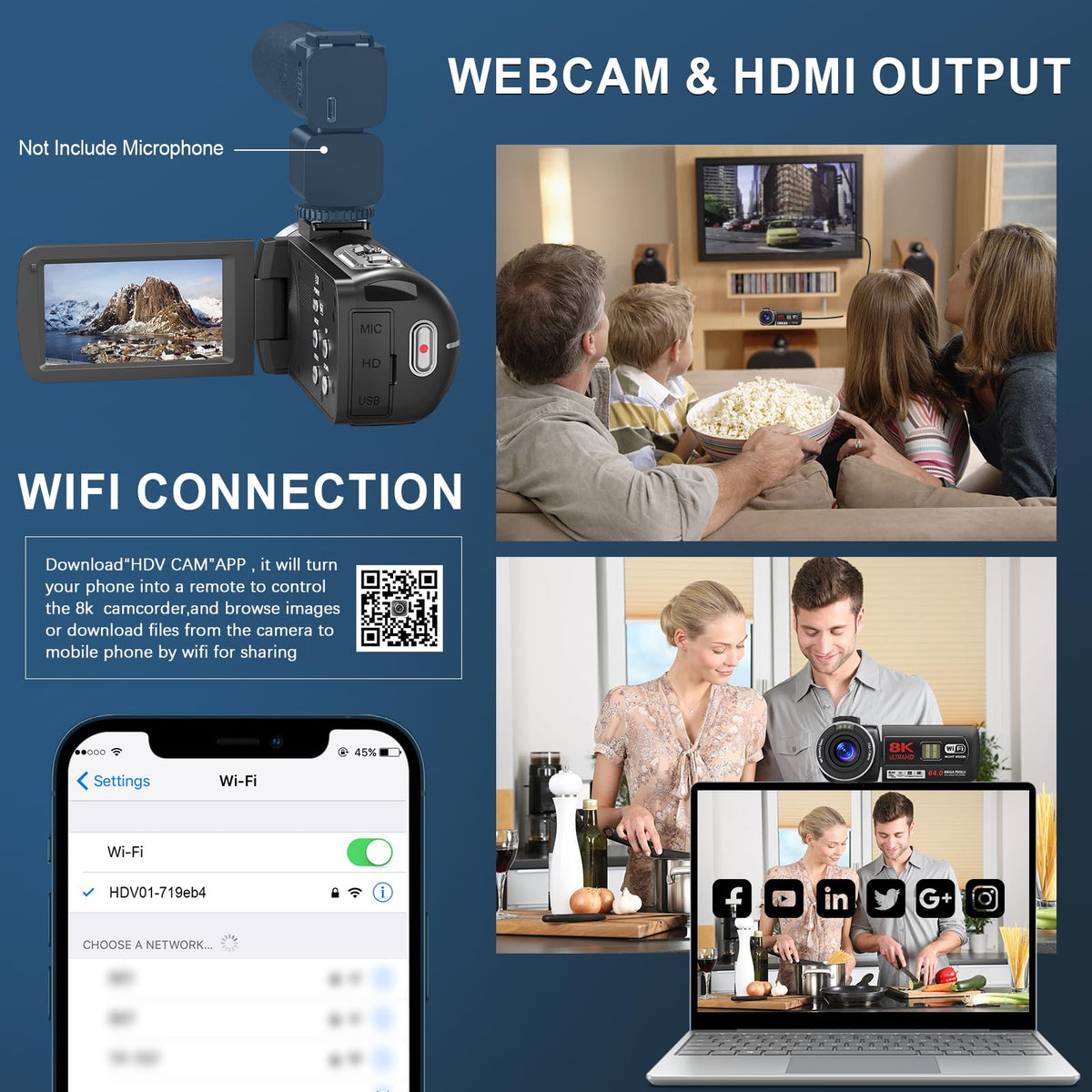 Yollner rotating touchscreen supports flexible framing for selfies and vlogs.