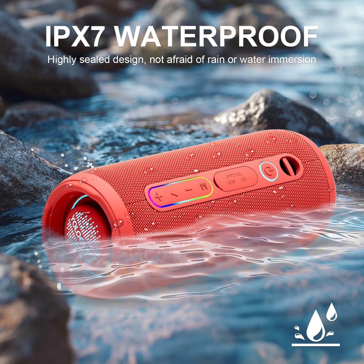 Up to 12 hours of playback on a full charge with YOLOEMOT.