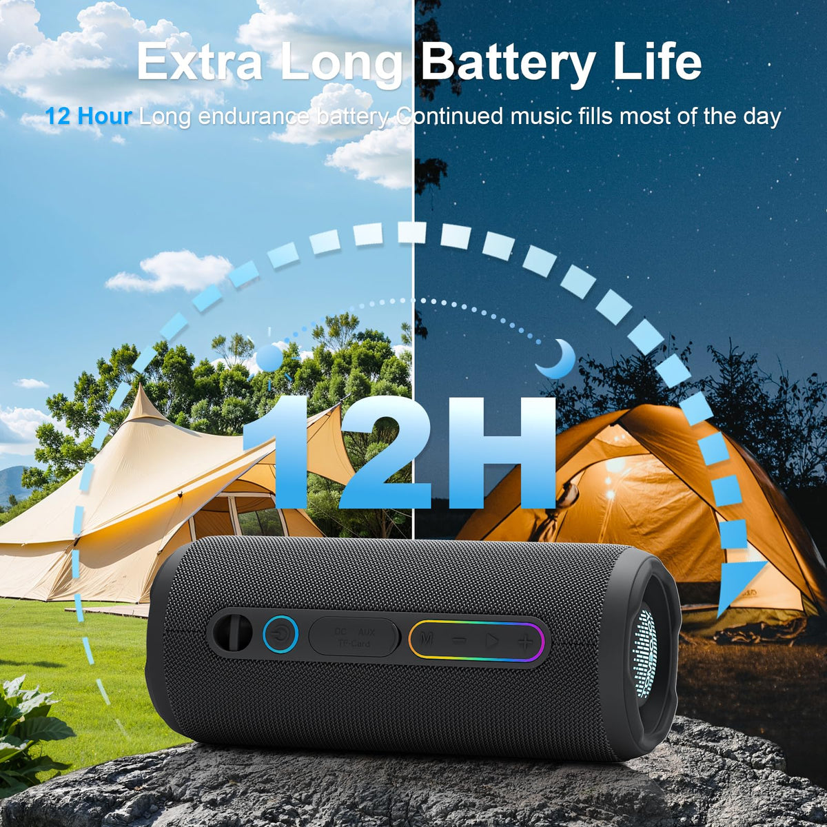 YOLOEMOT 3600mAh battery enabling up to 12 hours of playtime