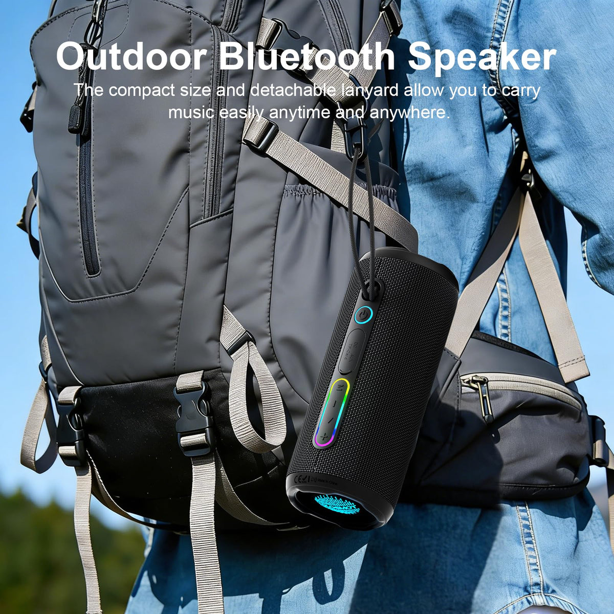 YOLOEMOT compact size fits in backpacks for camping and biking