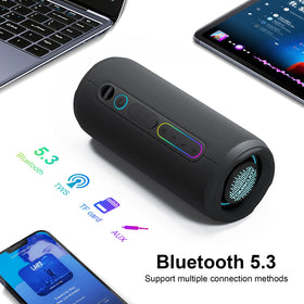YOLOEMOT IPX7 waterproof design withstands splashes during camping or poolside action