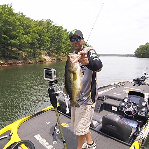 YOLOtek PowerStick hands-free recording on boats during fishing
