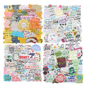 YOMELA 200pc motivational stickers waterproof pack for bottles and devices