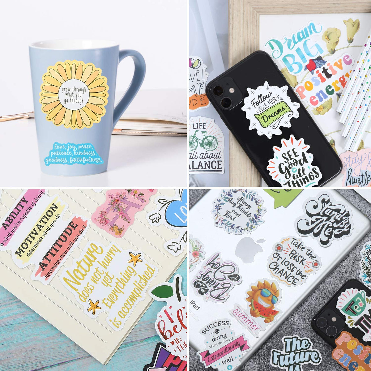 YOMELA motivational stickers gift-ready pack for friends and colleagues