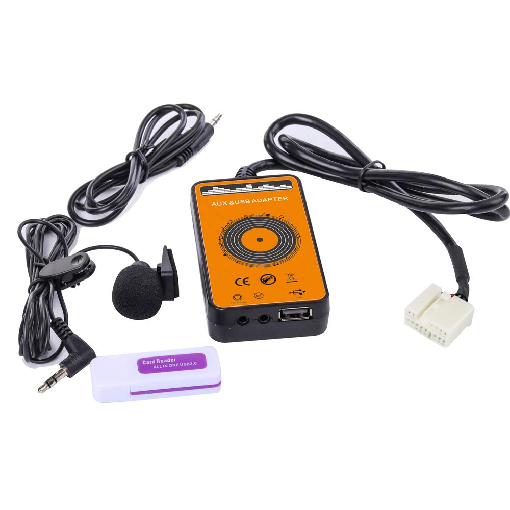 Yomikoo USB and AUX socket detail, allowing wired playback and device charging