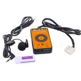 Yomikoo USB and AUX socket detail, allowing wired playback and device charging