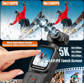 YONDENE remote control lets you start recording from a distance.