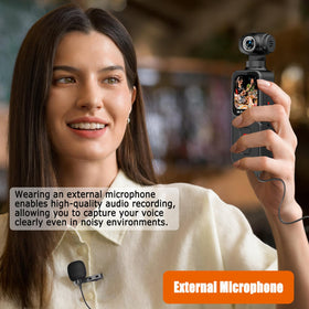 YONDENE pocket camera rotatable touch screen enables versatile framing.