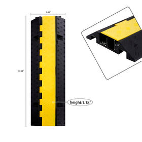 YONSHENG cable protector ramp showing flip-top design for quick access