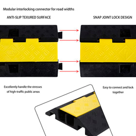 YONSHENG interlocking cord cover connecting ramps for longer runs