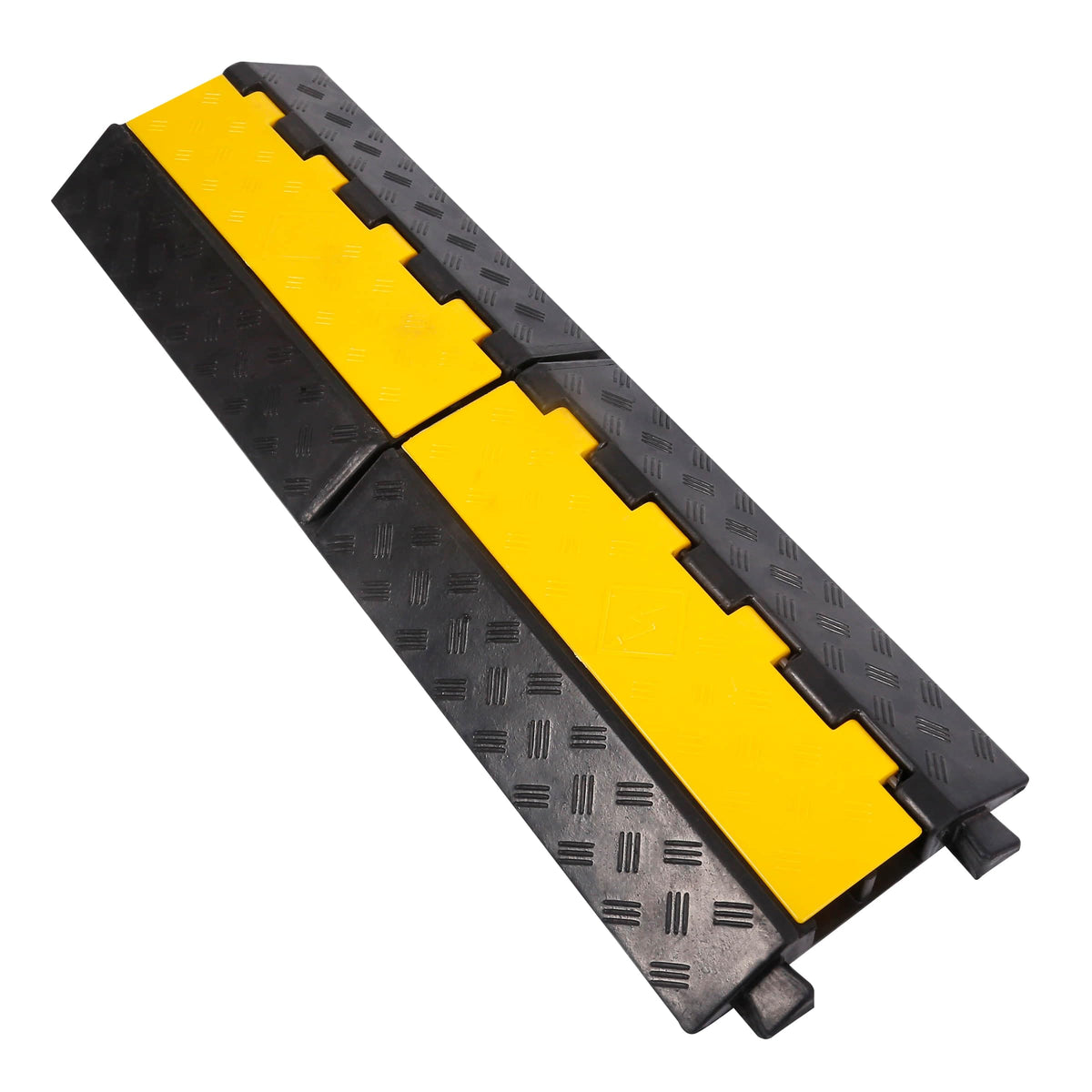YONSHENG front view of rubber cable ramp showing sturdy base and ramp benefit