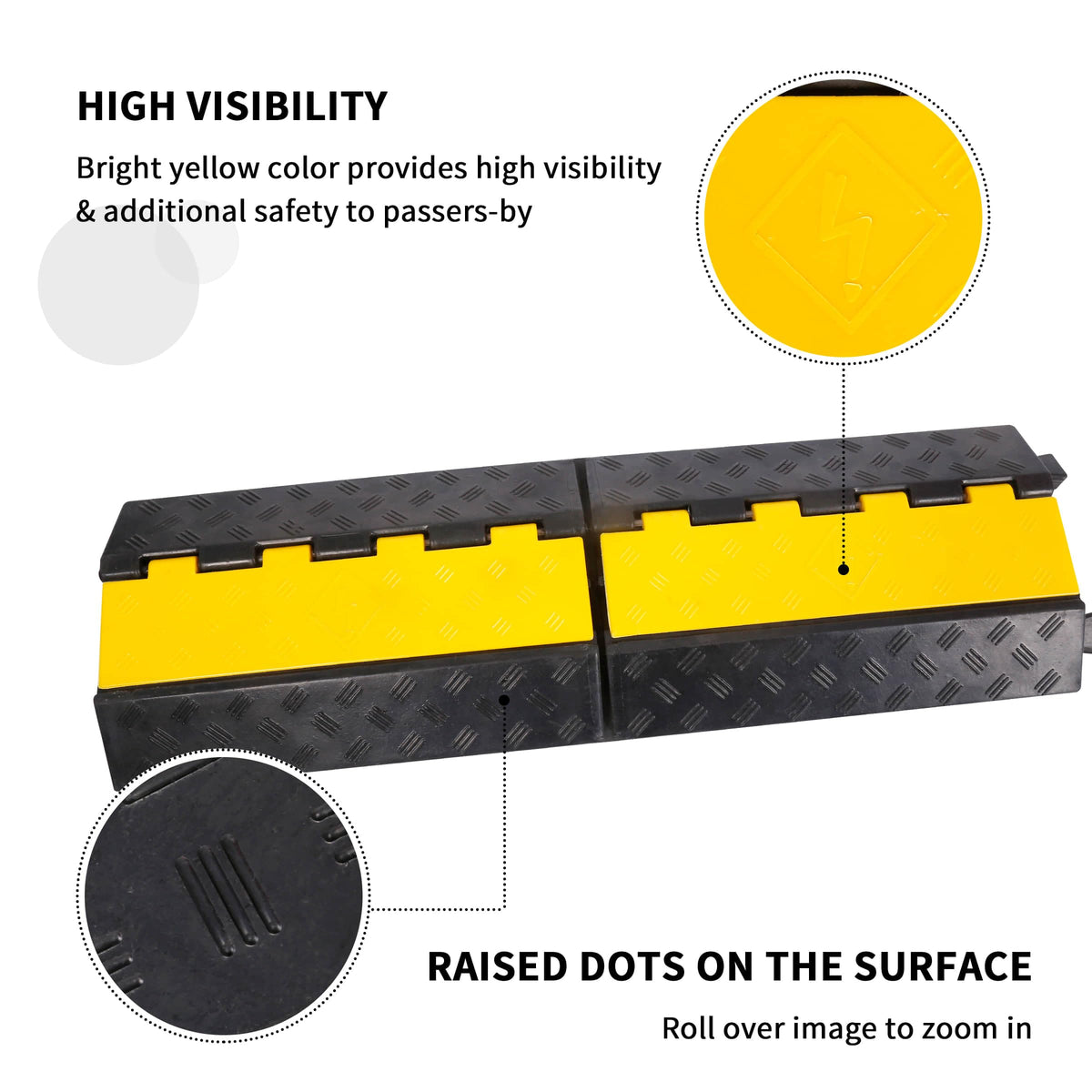 YONSHENG yellow lid texture showing high visibility safety benefit