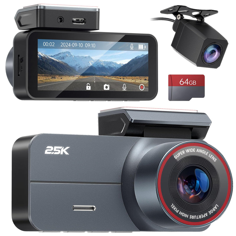 Yonvim front camera mounted on windshield showing wide road capture and clarity