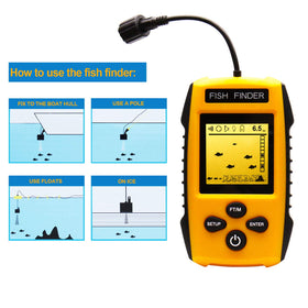 Yoocylii sonar transducer close-up revealing robust design and clear signals