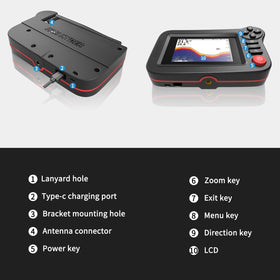Yoocylii XF-08 temperature reading assists in matching fish behavior with water conditions.