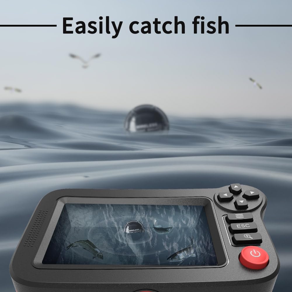 Yoocylii XF-08 wireless range expands coverage for boats, shores, and ice fishing setups.